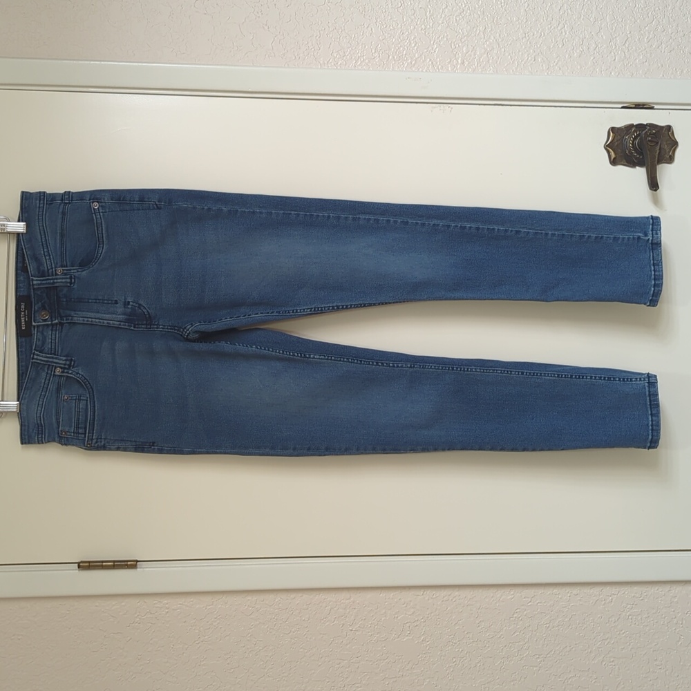 Kenneth Cole Slim-Fit Stretch Denim Men's Jeans 30x32 Medium Blue - Like New